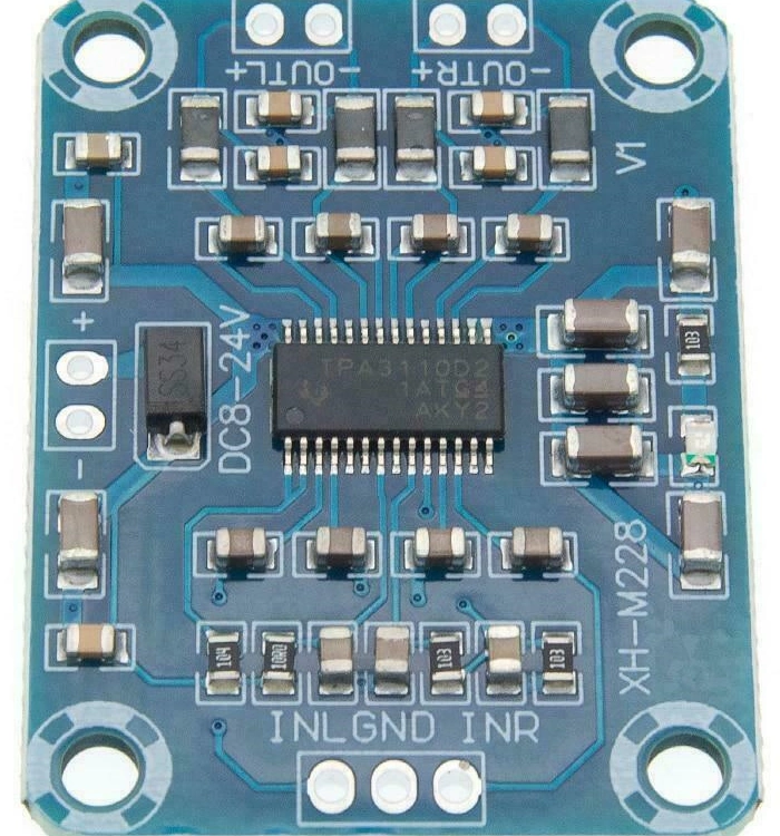 25W amplifier plain circuit board.