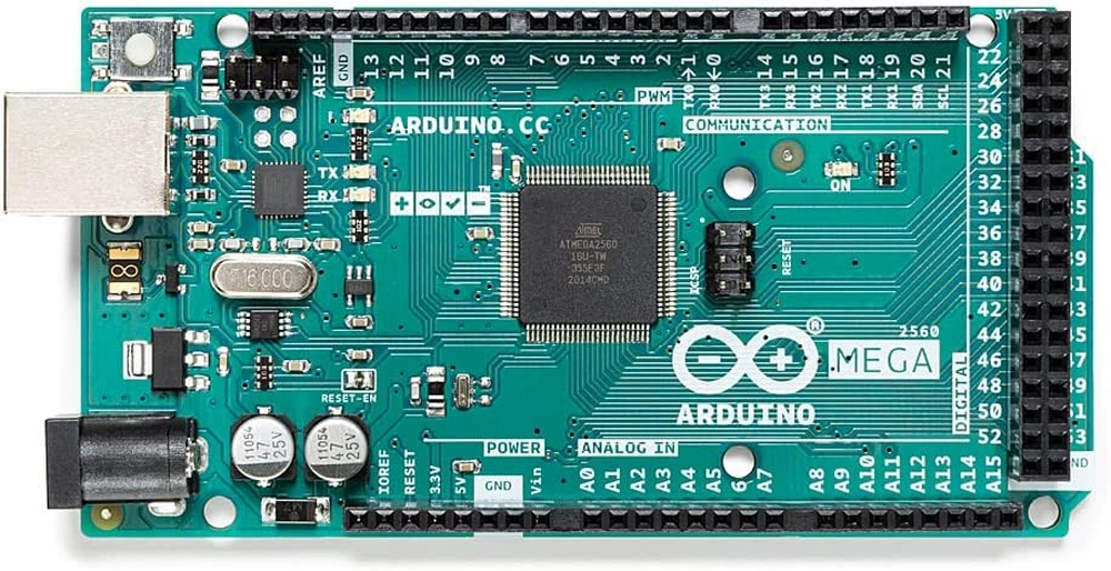 The Arduino Mega 2560.