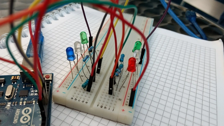 Arduino and breadboard