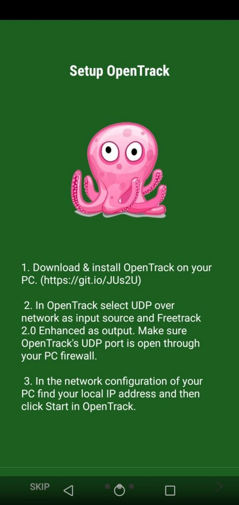 Second page of the GimbalTrack setup tutorial.