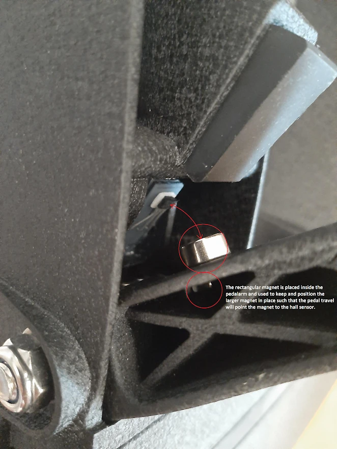 hall sensor placement - Fanatec Pedals Upgrade