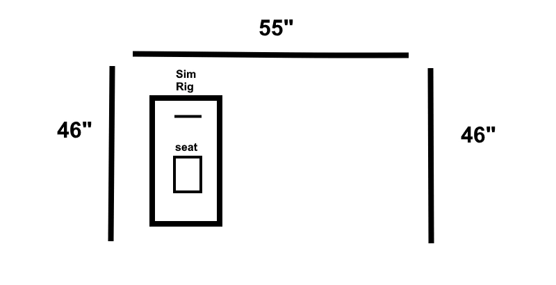 The ideal triple monitor setup for sim racing.