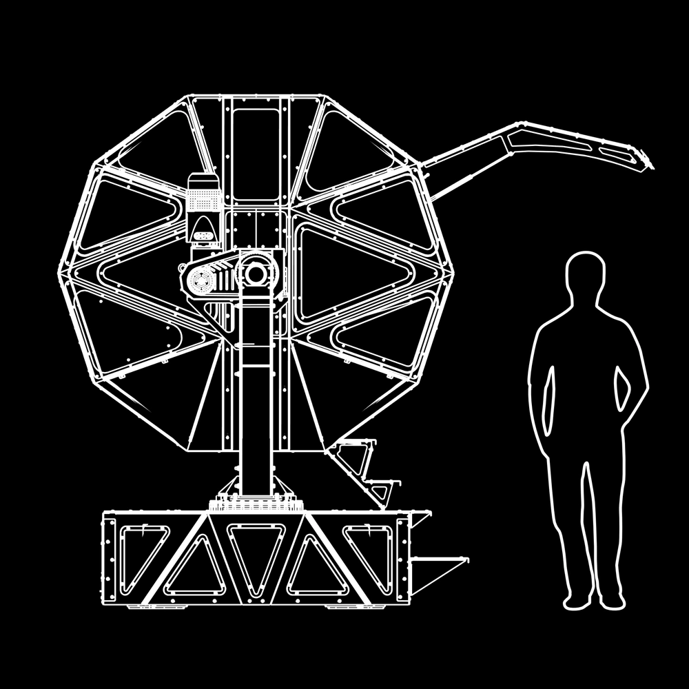 Conveniently showing our soon to be alien overlords exactly how many of us will fit in this extraterrestrial salad shooter.