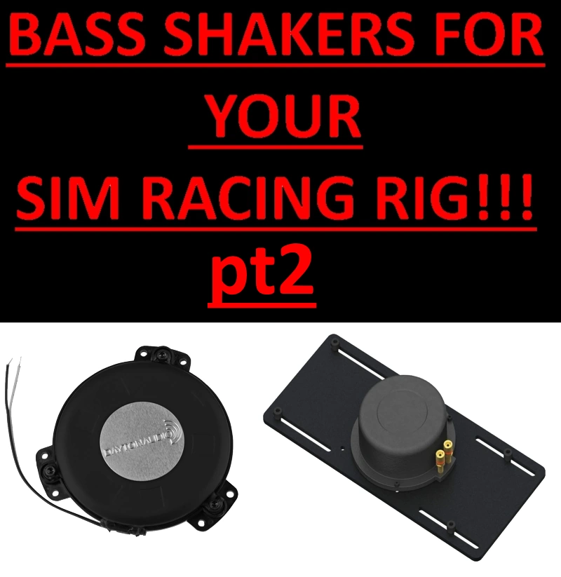 Bass shakers for your sim rig part 2 Hardware setup