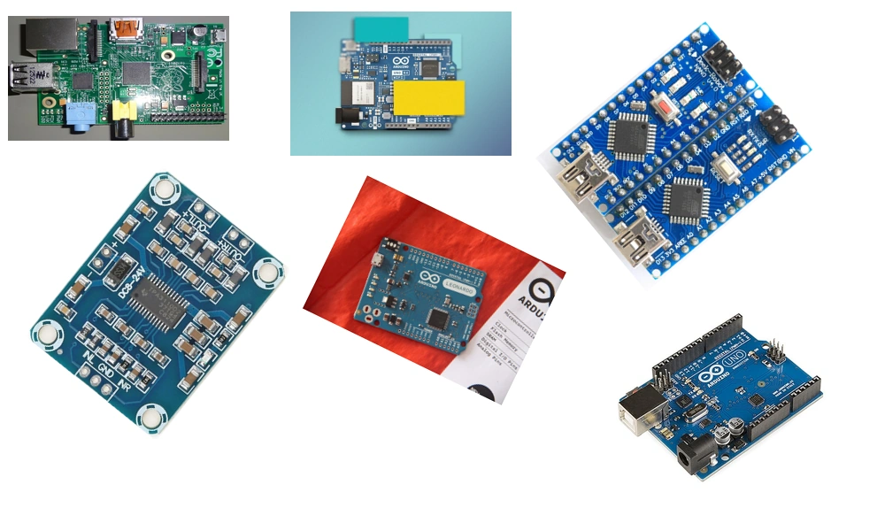 Various microcontrollers from the microcontroller boards comparison table.